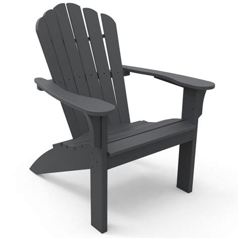Kitchen Kaboodle Seaside Casual Harbor View Adirondack Chair Charcoal