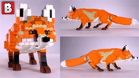 The Amazing Red Fox Built In Lego Youtube