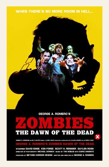 Dawn Of The Dead George A Romero 1978 Horror Movie Posters Zombie