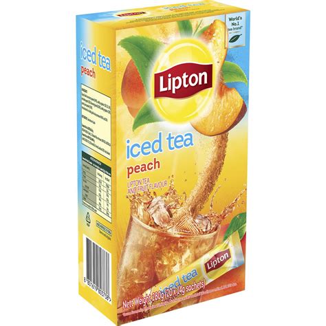 lipton peach iced tea sachets 20 pack woolworths