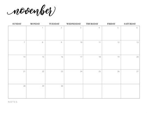 Free Printable November 2021 Calendar World Of Printables