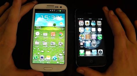 Samsung Galaxy S3 Vs Iphone 4s Stock Apps And Short Browser Comp