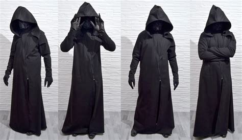 Long Coat With Extra Large Hood For Plague Doctor Costume
