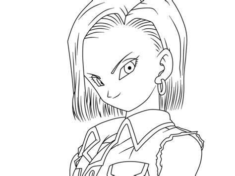 Coloriage C18 Dragon Ball Z à imprimer
