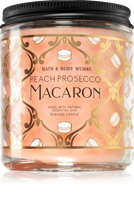 Bath And Body Works Peach Prosecco Macaron Vonná Svíčka Notinocz