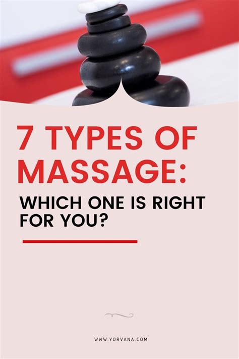 7 Types Of Massage Which One Is Right For You Yorvana Types Of Massage Massage Wellness