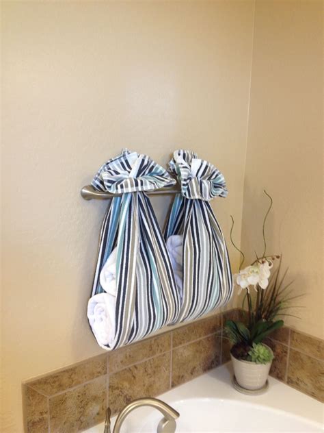 Love This Idea To Hang Towels Especially On Racks You Never Use Like