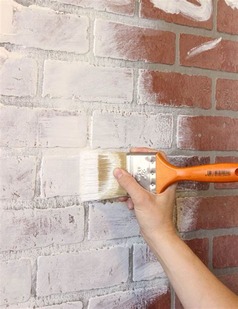 Diy Faux Brick Wall Indoor Accent Wall Classy Clutter Faux Brick