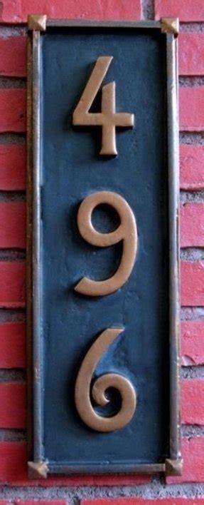 Lighted house numbers make your house stand out in style while making it easier to locate at night. Vertical Address Plaques For House - Foter