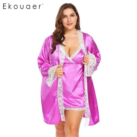 29 Plus Size Satin Nightgown And Robe Set Pics Noveletras