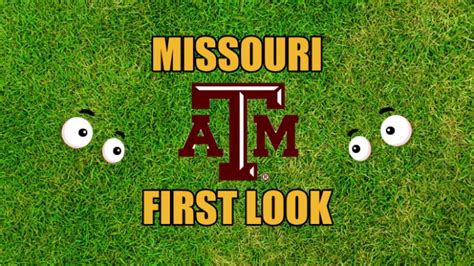 Missouri Football First Look Texas Aandm Sec Football