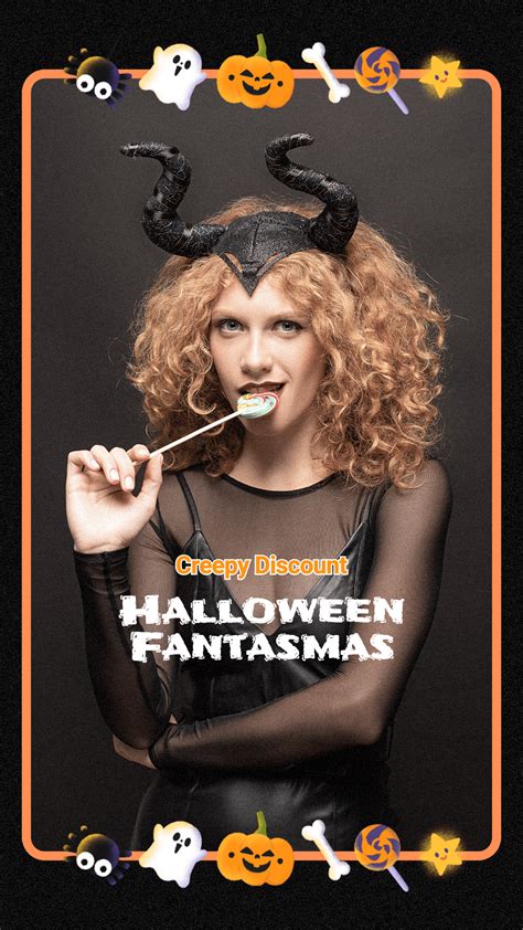 Creative Halloween Costumes Discount Ecommerce Story图片模板素材 稿定设计