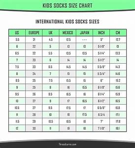 Youth Socks Size Chart