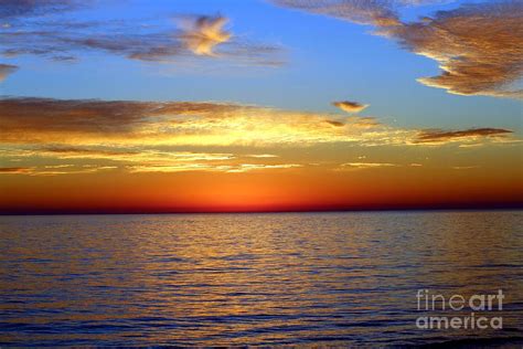 Gulf Of Mexico Sunset Photograph By Rae Anna Frame Fine Art America