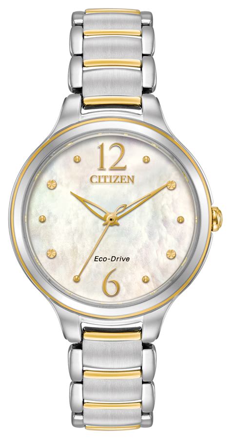 Citizen L - Ladies Eco-Drive EM0554-58N Gold Steel Watch | Citizen png image