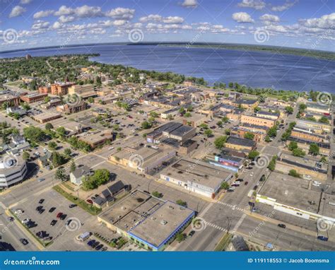 Bemidji Is A Town In Central Minnesota On The Shores Of A Lake With The