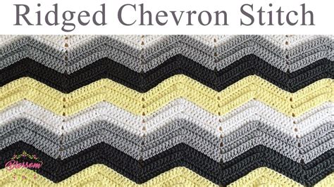 Super Easy Crochet Ridged Chevron Zig Zag Stitch Step By Step Vlr