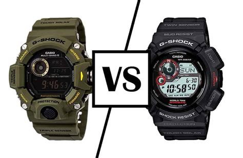 Office and formal wear lineup: G-Shock Rangeman vs Mudman - Outdoor Federation