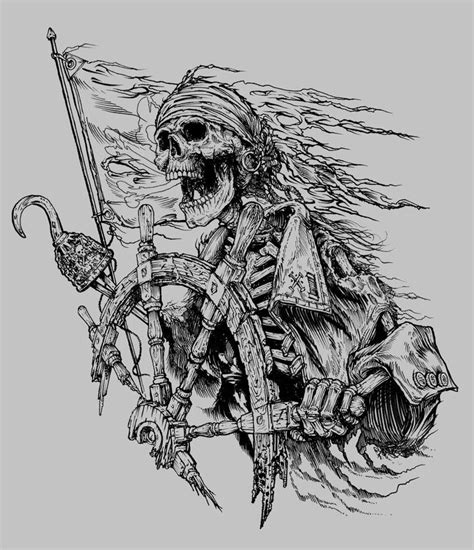 Pirates Life For Me Skeleton Skull Tattoo Design Tattoo Design