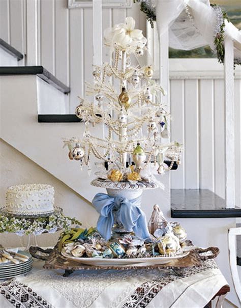 Elegant White Table Top Christmas Tree Homesfeed