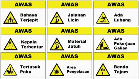 Rambu Rambu K3 Proyek Konstruksi Jenis Dan Manfaatnya