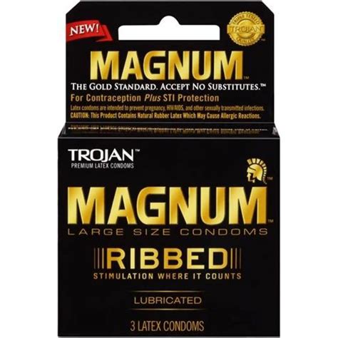 Trojan Magnum Ribbed Condom Pack Groove