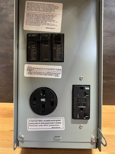 Ge 2 Circuit Unmetered Rv Outlet Box Gcfi Safety Circuit Protected