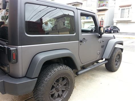 A forum community dedicated to jeep wrangler owners and enthusiasts. Black Wrangler Jeep Wrapped in 3M Matte Dark Gray ...
