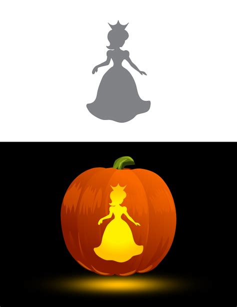 Printable Princess Pumpkin Stencil Pumpkin Stencils Free Pumpkin