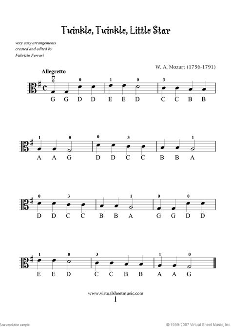 Very Easy Collection Part I Sheet Music For Viola Solo
