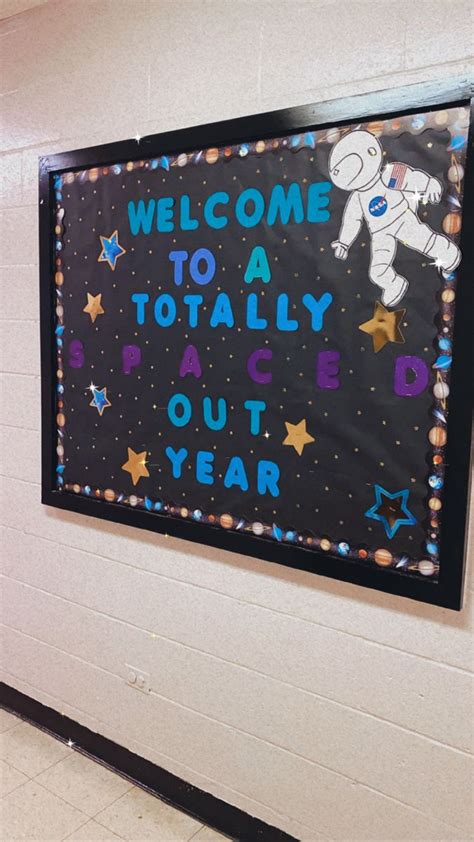 Bulletin Board Space Theme Classroom Outer Space Themed Classroom