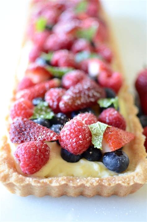 Berry Fruit Tart With Vanilla Bean Pastry Cream And A