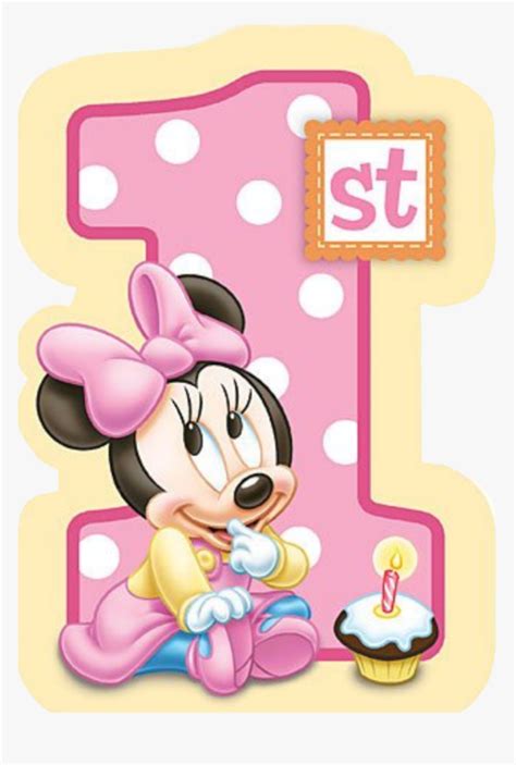 1st 1st Birthday Minnie Baby Minnie Mouse 1st Birthday Hd Png