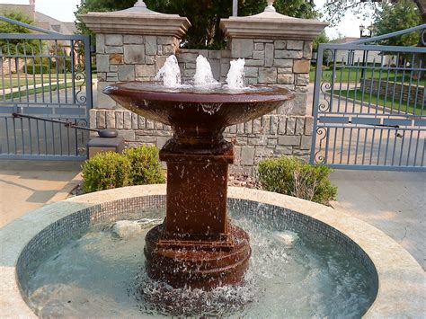 I Made This Fountain For Provine Estates In Mckinney Texas After