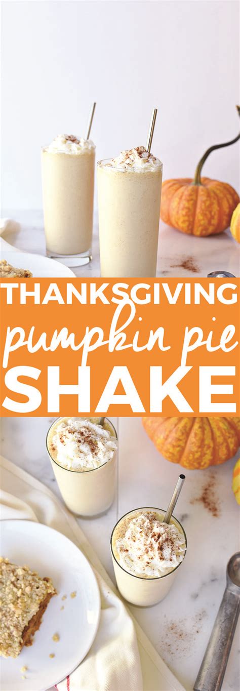Thanksgiving Leftover Pumpkin Pie Shake
