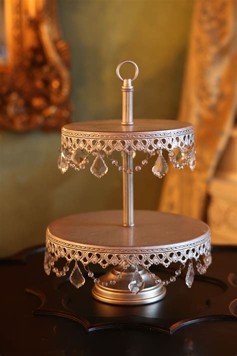 Opulent Treasures Chandelier 2 Tier Dessert Stand — Opulent Treasures