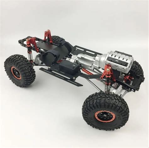 Kyx 1 10 Upgraded Modified Scx10 Ii Rc Rock Crawler W 2 Speed V8 Gearbox Servo On Axle Buy