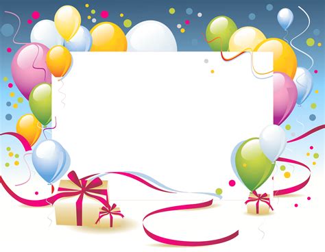 Happy Birthday Card Template Transparent Png Stickpng