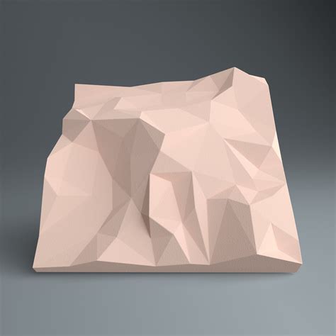 Diy Papercraft Terrain 3d Sculpture Mountain Model Download Etsy Uk