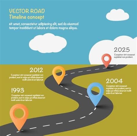 Infographics Powerpoint Template Road Map