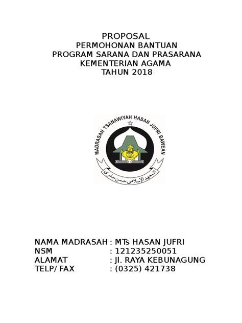Check spelling or type a new query. Proposal Bantuan Dana Sarpras 2018