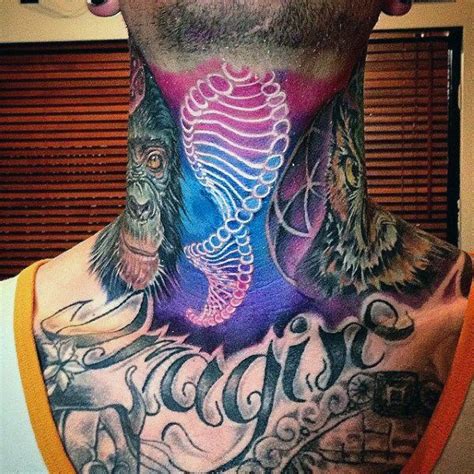80 Kehle Tattoos Für Männer Cool Masculine Design Ideen Mann Stil