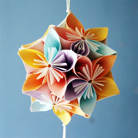 How To Make Beautiful Origami Kusudama Flowers