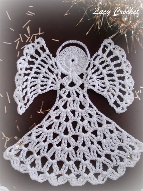Christmas Angel Ornament Free Crochet Pattern Description From