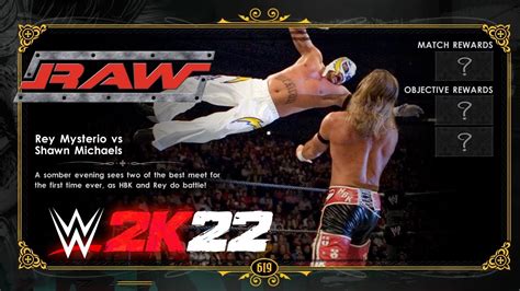 WWE 2K22 Showcase Rey Mysterio Vs Shawn Michaels Raw Shawn Michaels