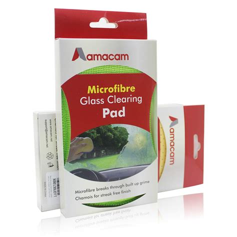 buy window demister microfibre cleaning pad dual purpose green microfiber and chamois sponge