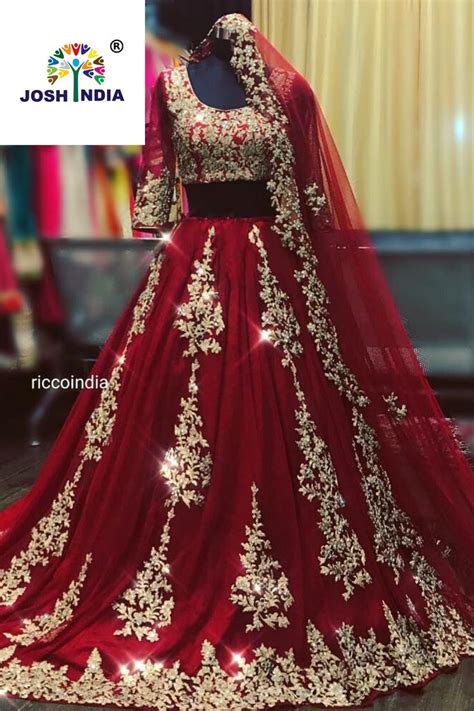 New Royal Bollywood Red Lehenga For Bride Bridal Dresses Pakistan