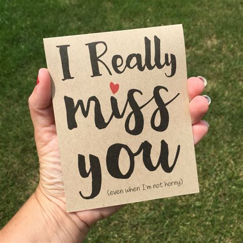 I Really Miss You I Miss You Card Funny I Miss You Card