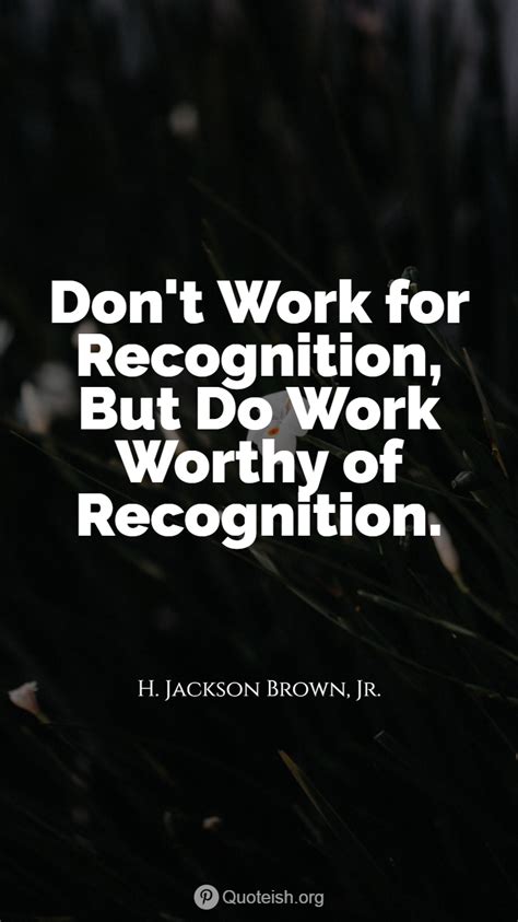 Recognition Quotes For Work