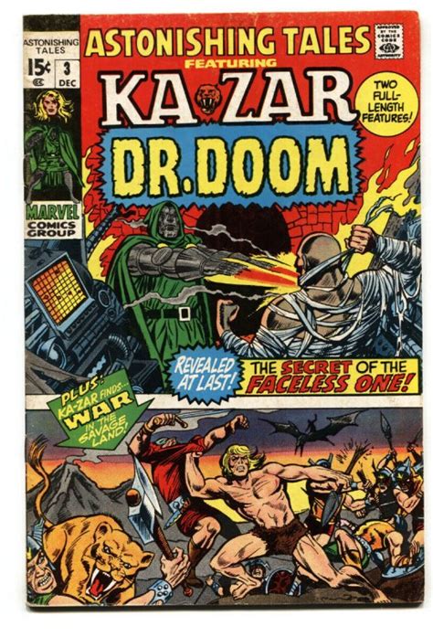 Astonishing Tales 3 Black Panther Dr Doom Wally Wood Comic Book